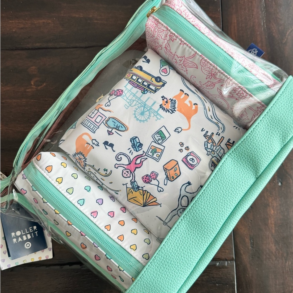 Roller Rabbit Travel Pouch Set Target collaboration - Picture 2 of 4